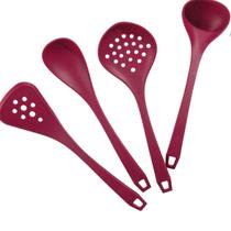 Kit de Utensilio de Silicone 4 Peças Cor Purpura Le Cook