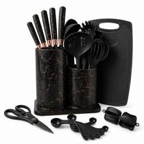 Kit de Utensílios de Cozinha 21 Peças em Silicone com Suporte Kit de Utensílios de Cozinha 21 Peças em Silicone com Suporte