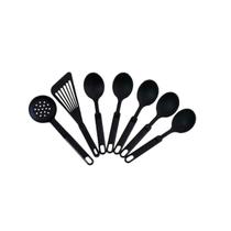 Kit De Utensílios De Cozinha Colher Espátula Escumadeira 7Pç