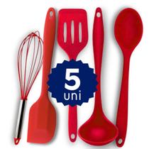 Kit de Utensilios de Silicone Maciço Resistente a Alta Temperatura Bonito Prático