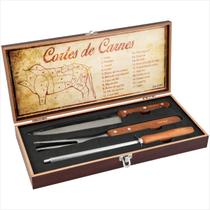 Kit de utensílios para churrasco aço inox 4 peças - Vonder