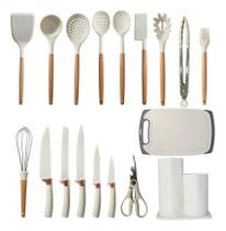 Kit De Utensílios Para Cozinha Em Silicone 18 Pecas Kit De Utensílios Para Cozinha Em Silicone 18 Pecas