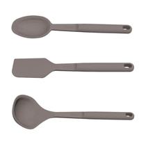 kit de Utensílios Tramontina Softta em Silicone Cinza 3 Peças kit de Utensílios Tramontina Softta em Silicone Cinza 3 Peças