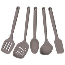 Kit de Utensílios Tramontina Softta em Silicone Cinza 5 Pçs Kit de Utensílios Tramontina Softta em Silicone Cinza 5 Pçs