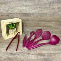 Kit de Utensílios Tupperware Ideal 6 Peças Marsala
