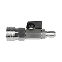 Kit De Válvula De Bola De Aço Inoxidável 4500 PSI Para Lavadora De Alta Pressão Com Conexão Rápida Kit De Válvula De Bola De Aço Inoxidável 4500 PSI Para Lavadora De Alta Pressão Com Conexão Rápida