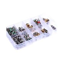 Kit De Válvulas Centrais Para Ar Condicionado Automotivo R134A 100 Peças Sortimento De A/C Para