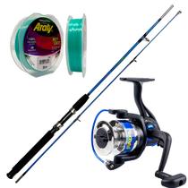 KIT DE VARA 1,80m 10-25lbs + MOLINETE FATAL 4000 3ROL + 1 ROLO ARATY BEST CAST 300M