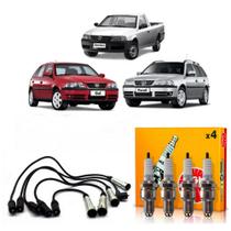 Kit de Velas e Cabos de Velas Vw Gol Saveiro Parati 1997 À 2002 1.6 1.8 2.0 AP/MI ILMV18 - NGK Kit de Velas e Cabos de Velas Vw Gol Saveiro Parati 1997 À 2002 1.6 1.8 2.0 AP/MI ILMV18 - NGK