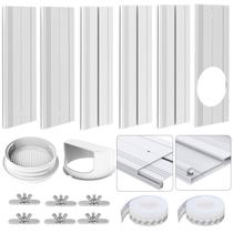 Kit de ventilação de janela AC com porta deslizante Kifiray com 6 painéis