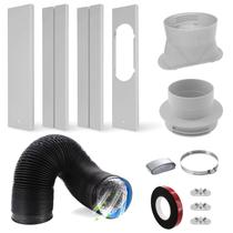 Kit de ventilação de janela Ventilação de secador com mangueira de 4" para ar condicionado portátil Kit de ventilação de janela Ventilação de secador com mangueira de 4" para ar condicionado portátil