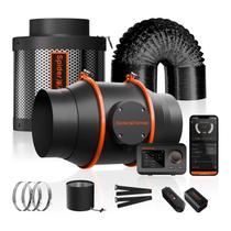 Kit de ventilador de duto em linha Spider Farmer de 6" com controlador WiFi