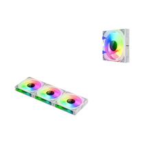 Kit de Ventilador de Resfriamento RGB 3 em 1 - Sem Fio - 800-1800 RPM - Iluminação 360°