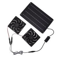 Kit De Ventilador Solar De 20W Com Duplo Ventilador 12V, Econômico Em Energia, Para RV, Estufa E Kit De Ventilador Solar De 20W Com Duplo Ventilador 12V, Econômico Em Energia, Para RV, Estufa E