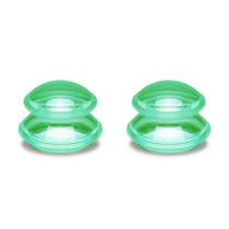 Kit de Ventosas de Silicone RAYVBLO - 2 Copos Verdes para Massagem Kit de Ventosas de Silicone RAYVBLO - 2 Copos Verdes para Massagem