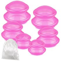 Kit de ventosas TreLaco, 6 peças de silicone para massagem terapêutica