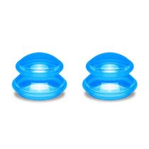 Kit de Ventosaterapia RAYVBLO 2 Ventosas Azul de Silicone Kit de Ventosaterapia RAYVBLO 2 Ventosas Azul de Silicone