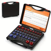 Kit de verificação de roscas MENGBEI 44 unidades padrão e métrico Kit de verificação de roscas MENGBEI 44 unidades padrão e métrico