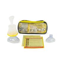 Kit de viagem amarelo Rescue Device LifeVac para crianças e adultos