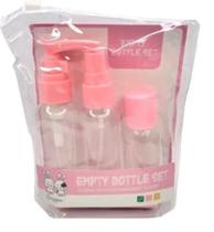 Kit de viagem c/ 3 frascos-cores diversas - empty bottle set