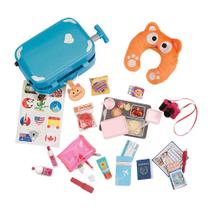 Kit De Viagem Com Mala De Rodinhas - Azul - Our Generation Kit De Viagem Com Mala De Rodinhas - Azul - Our Generation