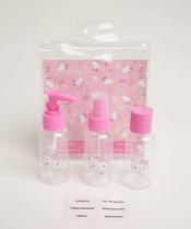 Kit De Viagem Feminino 3 Peças Hello Kit-33210 Kit De Viagem Feminino 3 Peças Hello Kit-33210