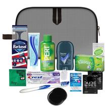 Kit de viagem, kits de conveniência, masculinos, premium, 15 peças