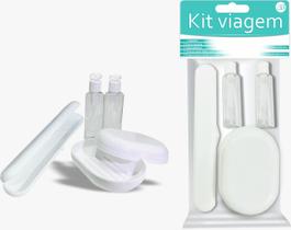Kit De Viagem Prático Porta Escova Saboneteira Shampoo E Condicionador - 3B