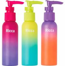Kit de Viagem Ricca com 3 Frascos Degradê - Ricca