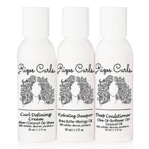 Kit de viagem: shampoo e condicionador hidratante Rizos Curls Trio