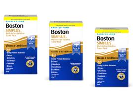 Kit de viagem Solution Boston SIMPLUS Multi-Action, pacote 3 de 30 ml