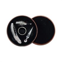 Kit de Vinho 4 Peças em Inox Estojo material sintético UnyHome