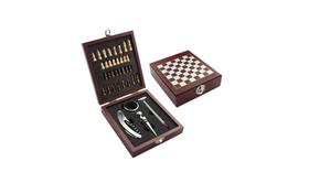 Kit de vinho com 5 peças jogo de xadrez 17,5x14x5 - 6603