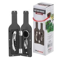 Kit De vinho Garrafa Com 4 Pçs Unihome