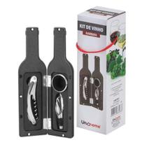 Kit De Vinho Garrafa Com 4 Peças - PARIS LUZ