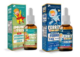 Kit de Vitaminas infantis Imunitrix + Ferrix (30ml) - Flora Nativa Kit de Vitaminas infantis Imunitrix + Ferrix (30ml) - Flora Nativa