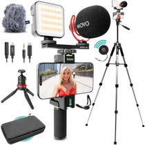 Kit de Vlog Movo iVlogger-Pro com Tripé - para iPhone e Android