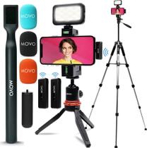 Kit de Vlog Sem Fio Movo iVlogger para iPhone - Com Microfone