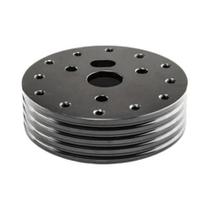 Kit De Volante Universal Preto De Alumínio Com Aumento De 0,5 Polegadas, De 6 Furos Para 3 Furos