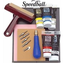 Kit De Xilogravura Speedball 3472 Profissional