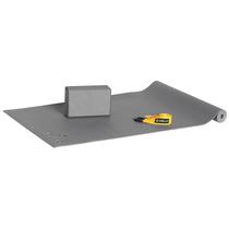 Kit de Yoga Vollo VP1077 1 Colchonete 1 Bloco 1 Fita Cinza Kit de Yoga Vollo VP1077 1 Colchonete 1 Bloco 1 Fita Cinza