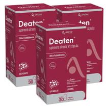 Kit Deaten Sabor Coco Arese Com 3 Caixas De 30 Cápsulas Gelatinosas Duras Cada