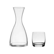Kit Decanter e Copos Baixos de Cristal Bohemia 7 Peças