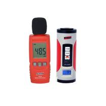 Kit Decibelímetro Digital Sonoro 30 A 130db Máx Mín Hold Microfone Alarme Dec-350 Calibrador Acústico Classe 1 Cal-5000