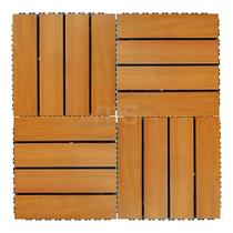 Kit Deck de Madeira 30x30cm com 25 Placas Modulares Madersilva