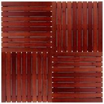 Kit Deck em Placa de Madeira Modular 50cmx50cm com 12 Placas Madersilva Kit Deck em Placa de Madeira Modular 50cmx50cm com 12 Placas Madersilva