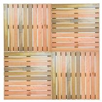 Kit Deck em Placa de Madeiramodular 50x50cm com 12 Placasmadersilva Bege Kit Deck em Placa de Madeiramodular 50x50cm com 12 Placasmadersilva Bege