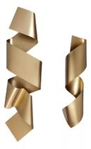 Kit Decoração 02 Esculturas Parede Abstrato Sala Hall Escritório Loja Home Decor