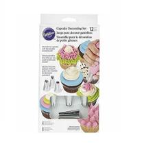 Kit Decoração Confeitaria 4 Bicos + 8 Sacos Manga Wilton