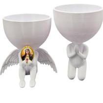 Kit Decoração Coração de Maria Anjinho Relicario Oração Kit Decoração Coração de Maria Anjinho Relicario Oração